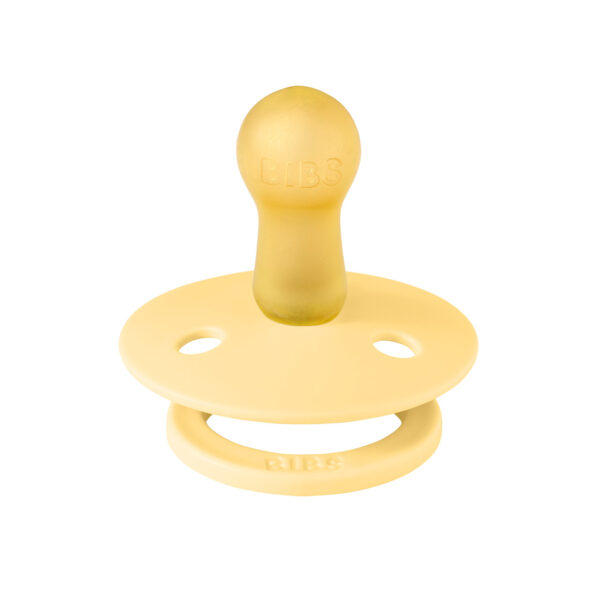 Соска пустушка BIBS Colour Latex Round (кругла) – Pale Butter 0-6 міс.