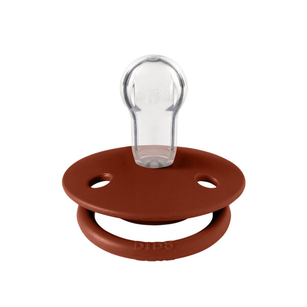 Соска пустушка BIBS De Lux Silicone Round (кругла) – Rust 0-36 міс.