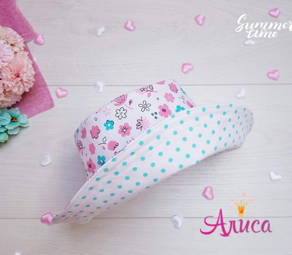 Панама хлопковая детская "Цветочки"