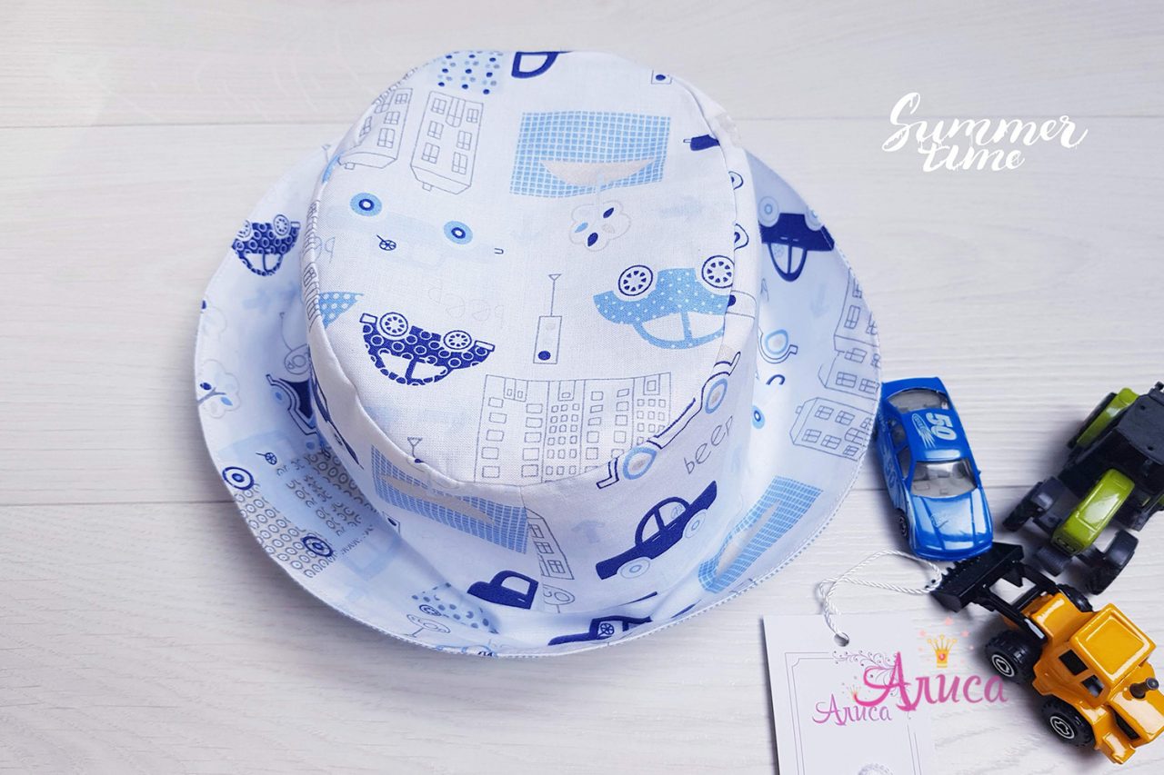 Панамка двухсторонняя "Машинки"