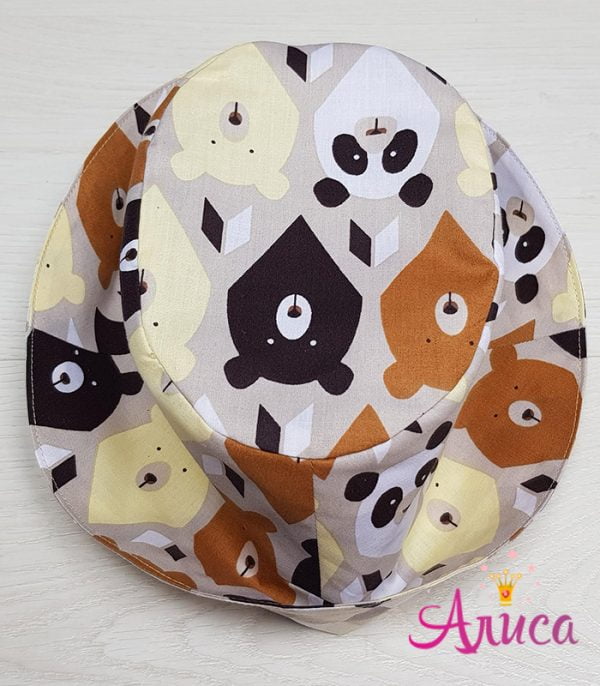 Панамка двухсторонняя "Мишки"