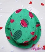 летняя детская панамка "Арбузики на зеленом"