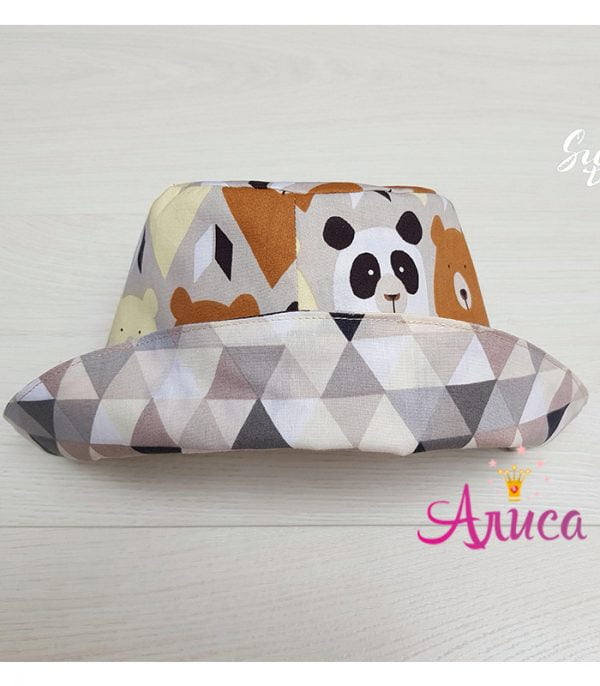 Панамка двухсторонняя "Мишки"