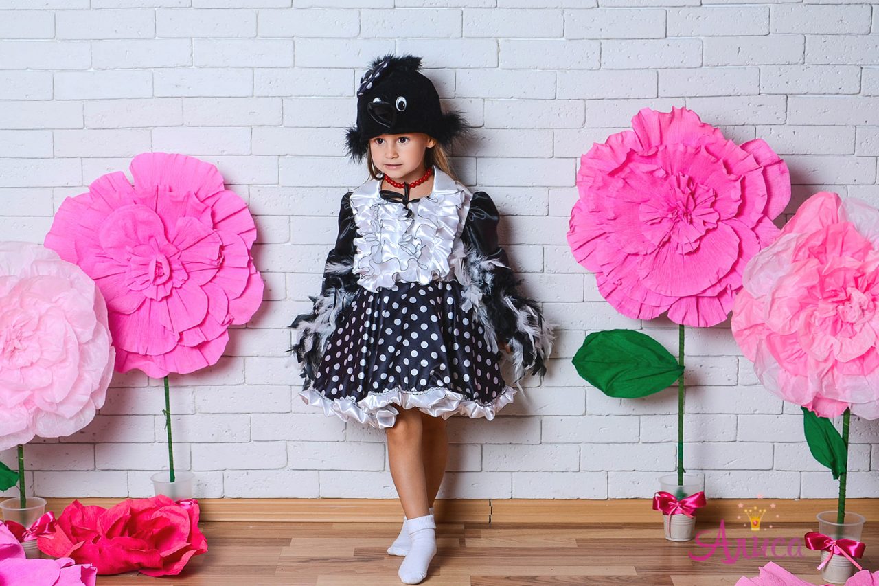 костюм сороки для девочки