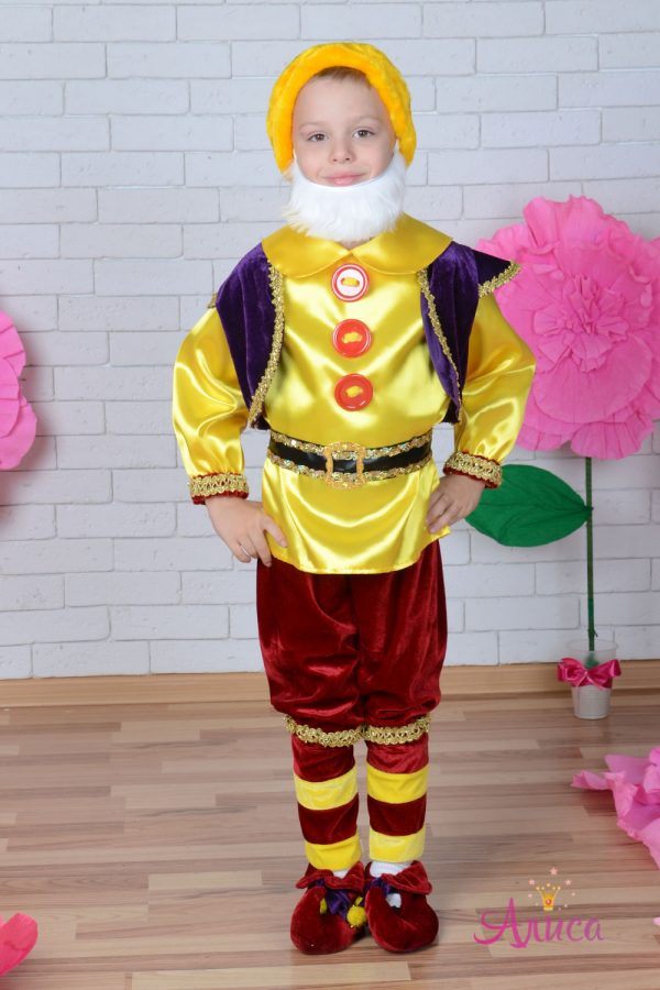 Карнавальный костюм Гном с тапочками