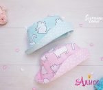 Двухсторонняя летняя детская панамка "Котики"