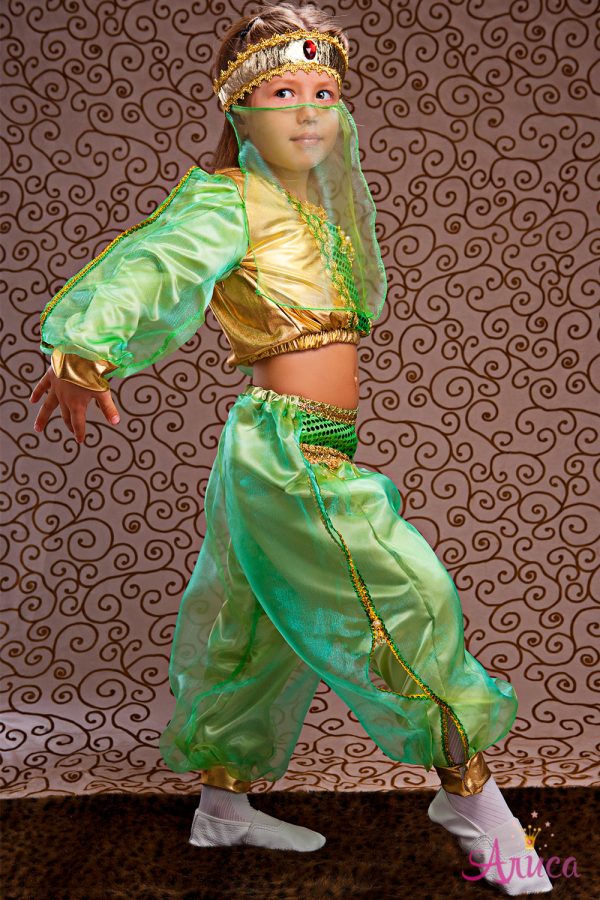 Костюм Восточная Красавица в зеленом