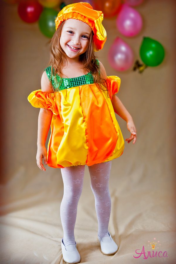 Карнавальный костюм Тыква для девочки