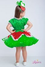 Карнавальный костюм Клубника, Земляника для девочки