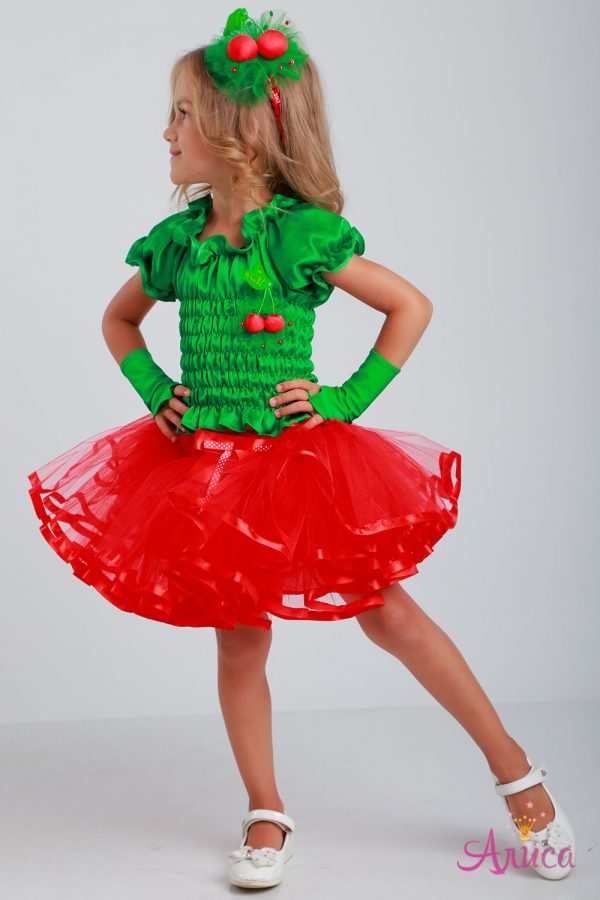 Карнавальный костюм Вишня, Вишенка для девочки