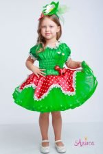 Карнавальный костюм Клубника, Земляника для девочки