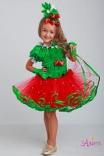 Карнавальный костюм Клубника для девочки