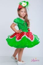 Карнавальный костюм Клубника, Земляника для девочки