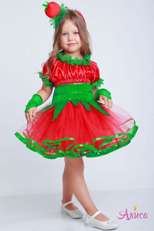 Карнавальный костюм Помидорка для девочки