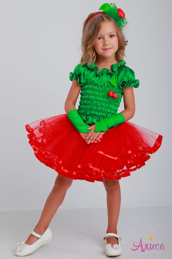 Карнавальный костюм Вишня, Вишенка для девочки