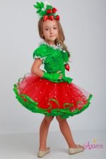 Карнавальный костюм Клубника для девочки