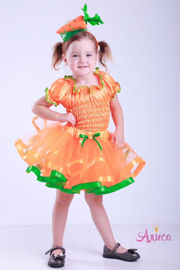 Карнавальный костюм Морковка для девочки