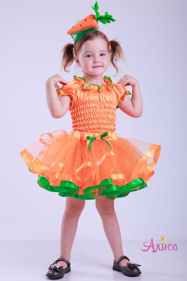 Карнавальный костюм Морковка для девочки