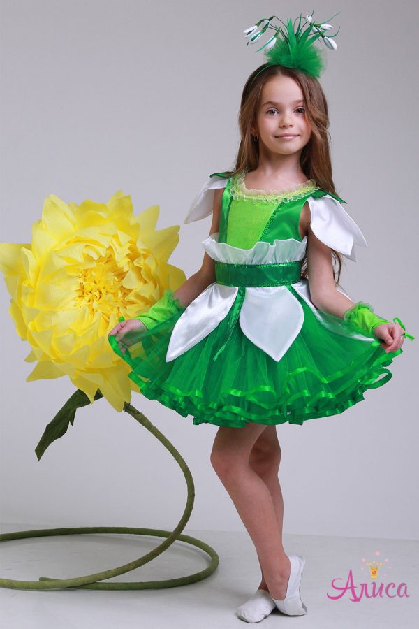 Карнавальный костюм Подснежник для девочки "Гламур"