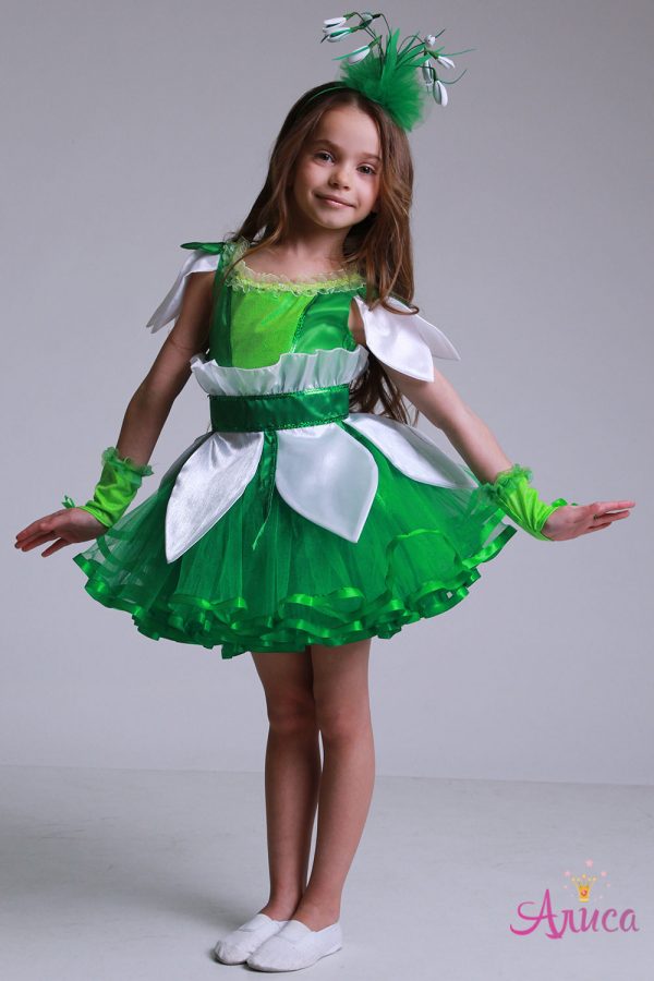 Карнавальный костюм Подснежник для девочки "Гламур"