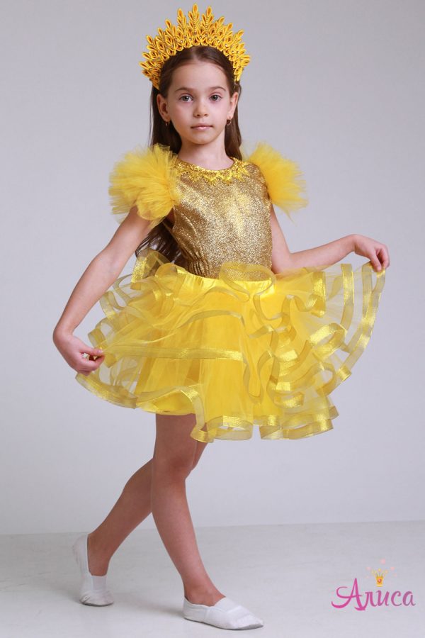 Карнавальный костюм Солнышко для девочки "Корона"