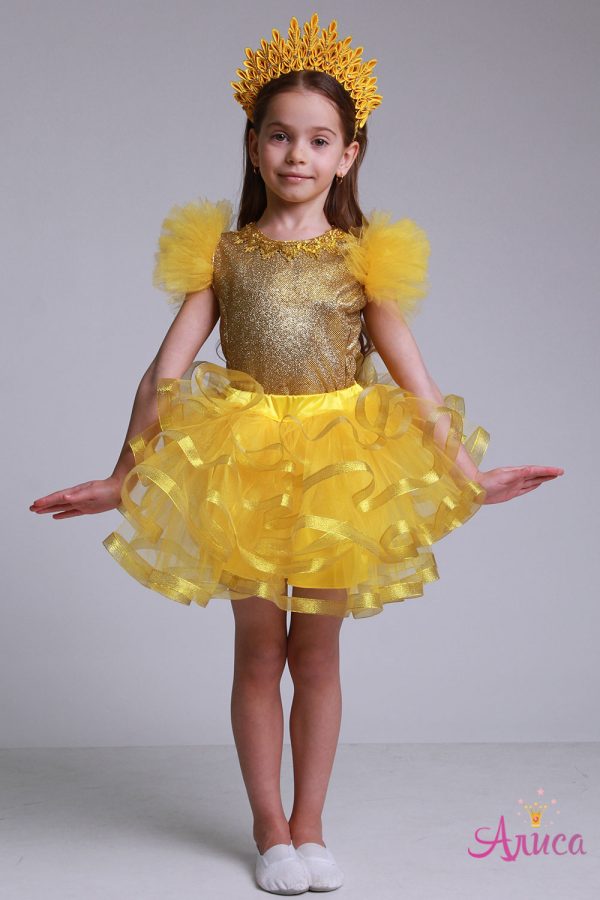 Карнавальный костюм Солнышко для девочки "Корона"