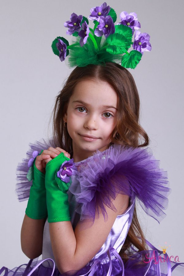 Карнавальный костюм Фиалка для девочки "Шик"