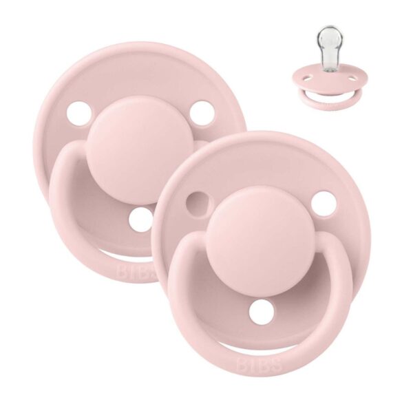 Соска пустушка BIBS De Lux Silicone Round (кругла) – Blossom/Blossom (2 в упаковці) 0-36 міс.