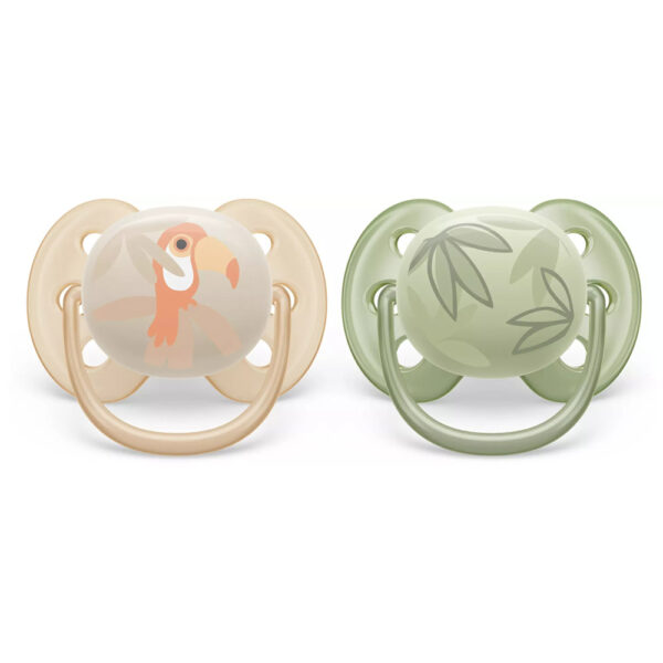 Пустушка ультрам'яка Philips Avent Ultra Soft 0-6 міс 2 шт (8720689016865)