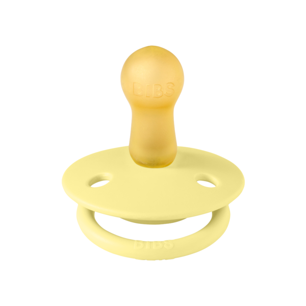 Соска пустушка BIBS De Lux Latex Round (кругла) – Sunshine 6-18 міс.