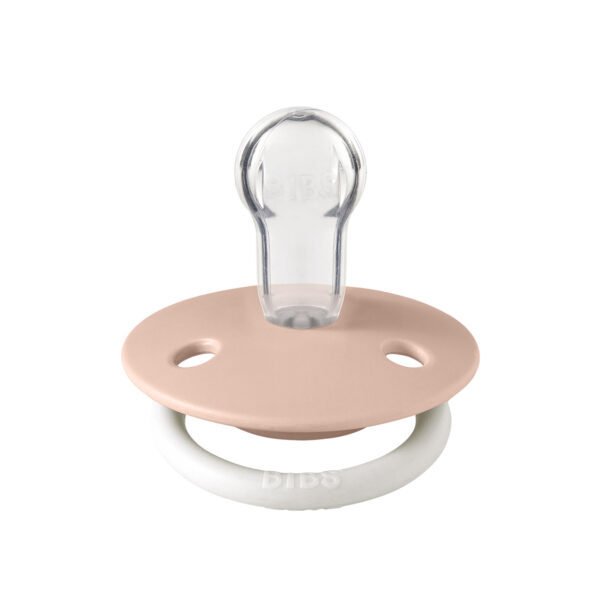 Соска пустушка BIBS De Lux Silicone Round (кругла) – Blush GLOW (світиться в темряві) 0-36 міс.
