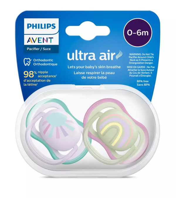 Пустушка Philips Avent Ultra Air 0-6 міс 2 шт (8720689017527)