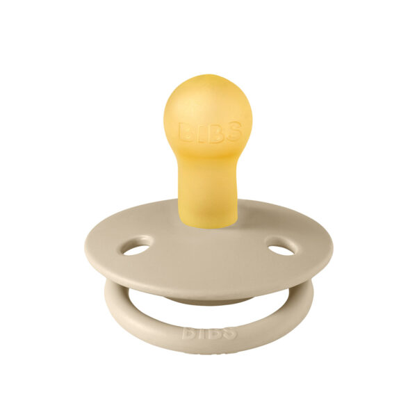 Соска пустушка BIBS De Lux Latex Round (кругла) – Vanilla 6-18 міс.