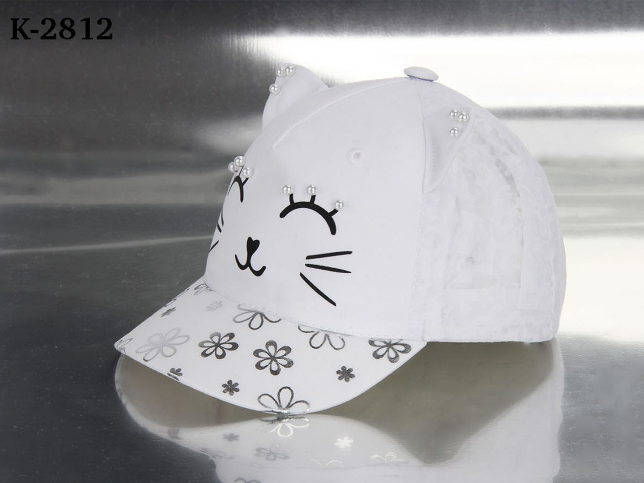 Бейсболка белая для девочки Magrof