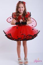 Карнавальный костюм Божья- коровка "Гламур" для девочки