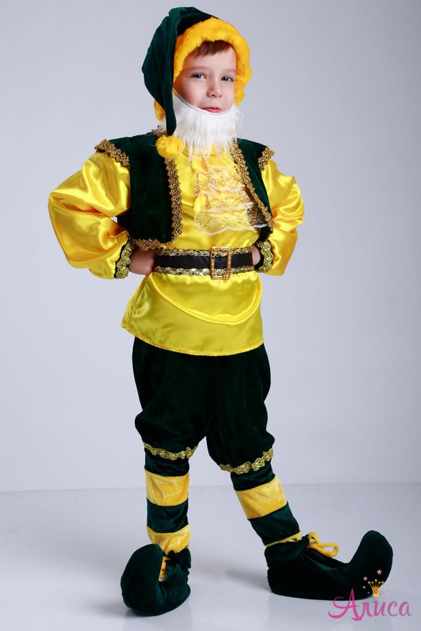 Карнавальный костюм Гном в зеленом