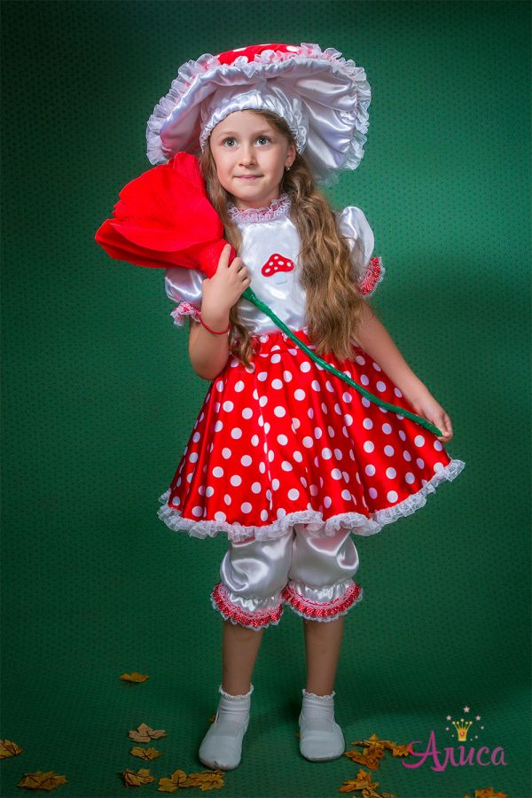 Карнавальный костюм Мухомор для девочк