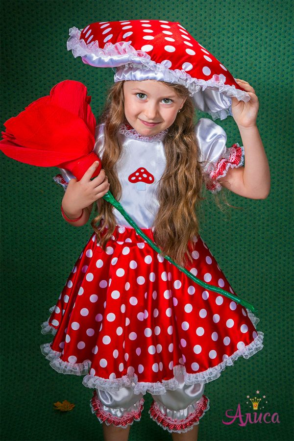 Карнавальный костюм Мухомор для девочк