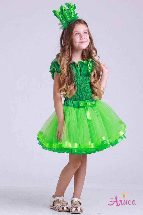 Карнавальный костюм Горошек для девочки