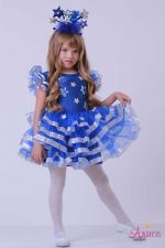 Костюм Звездочка синяя с серебром