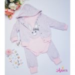 Комплект для девочки "Зайка с бантиком"