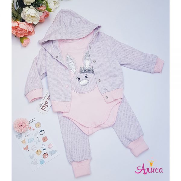 Комплект для девочки "Зайка с бантиком"