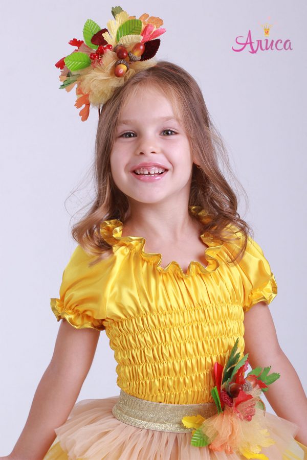 Карнавальный костюм Осенний листик, Осень для девочки