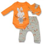 Детский комплект "Зайка" в персиковом