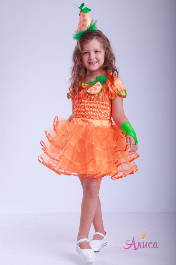 Карнавальный костюм Апельсинка для девочки