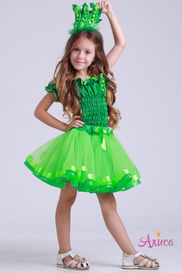 Карнавальный костюм Горошек для девочки