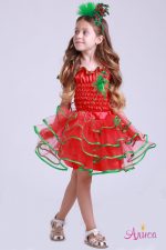 Карнавальный костюм Клюква, Красная смородина для девочки
