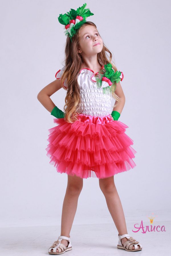 Карнавальный костюм Редиска для девочки