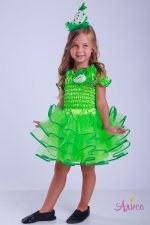 Карнавальный костюм зеленое Яблоко для девочки