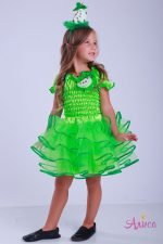 Карнавальный костюм зеленое Яблоко для девочки